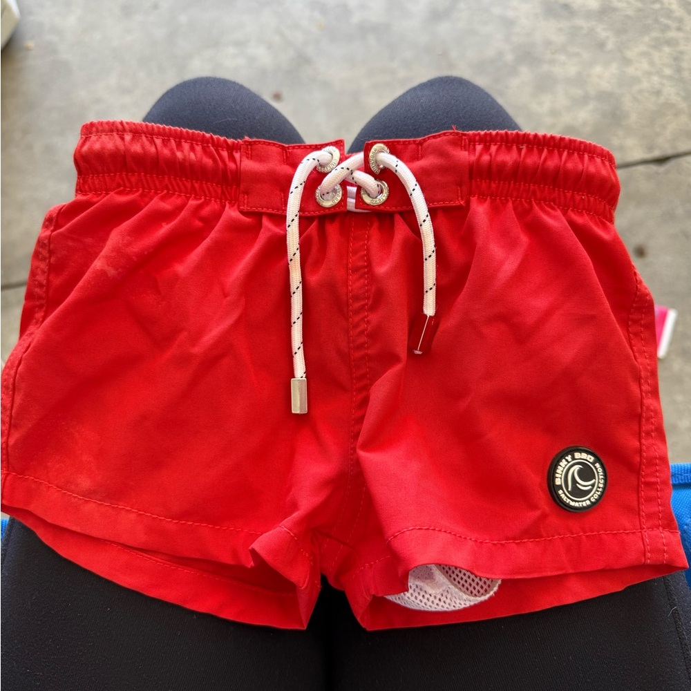 BinkyBro Red Baby Swim Shorts